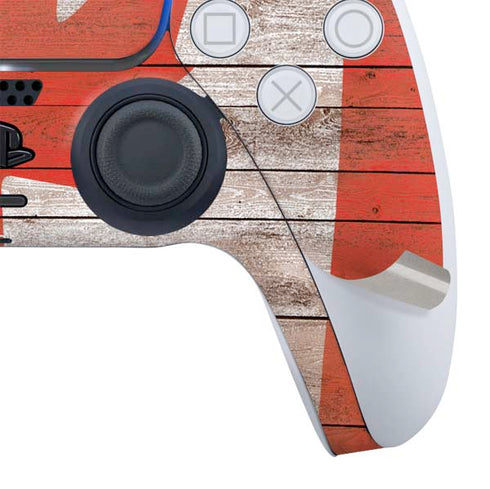 Canadian Flag Dark Wood PS5 Digital Edition Bundle Skin